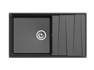 Мойка кухонная GranFest Чёрная Level LV-860 L чер